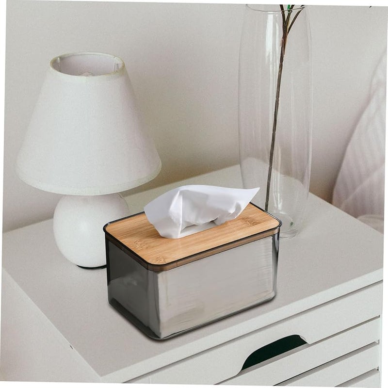 حامل علبة مناديل السيارة متعدد الألوان القابل للطي حاوية تخزين مستطيلة موزع - Image 3